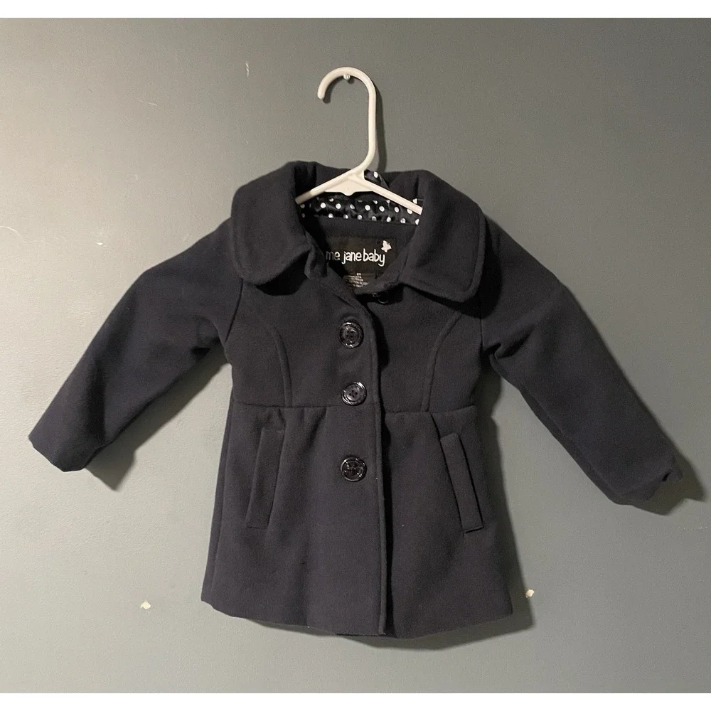 Me‎ Jane Baby  Navy Blue Girls Coat size 2